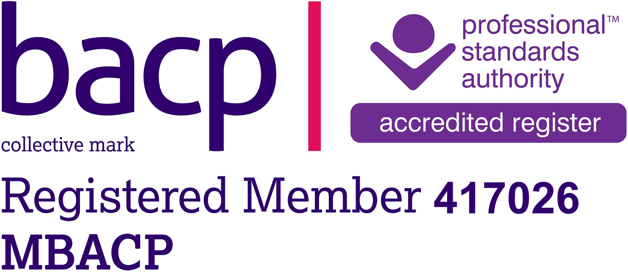 BACP Collective Mark - Registered Member 417026
